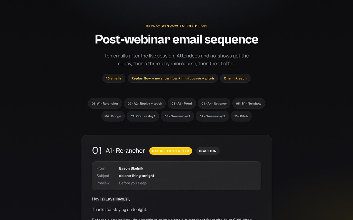 Post-webinar preview